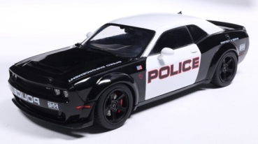 421186520 Dodge Challenger Demon Highway Police 2023 1:18